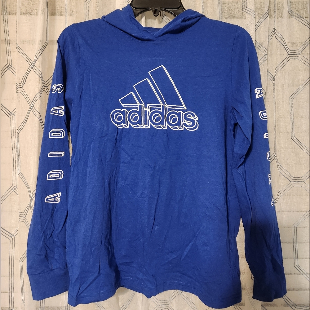 Adidas Royal Blue Graphic Hoodie